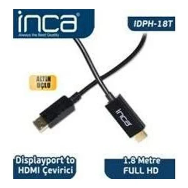 Inca Idph-18t 1.8 M Displayport To Hdmı Dönüştürücü - Görsel 2
