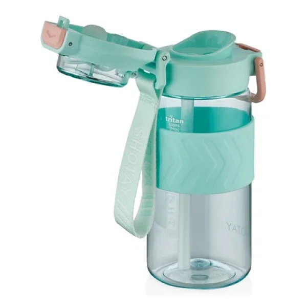 Shotay Direction St-7234 Turkuaz 600 Ml Tritan Pipetli Matara - Görsel 3
