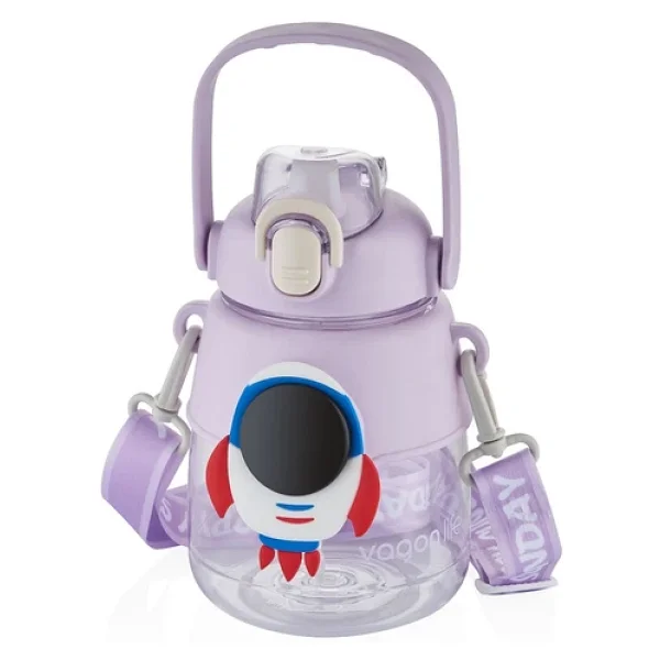 Vagonlife Vgn6276 Mor 1250 Ml Askılı Pipetli Matara - Görsel 6