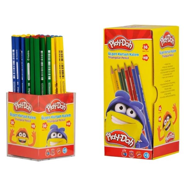 Play-Doh Play-Kk003 36'lı Üçgen Kurşun Kalem - Görsel 4