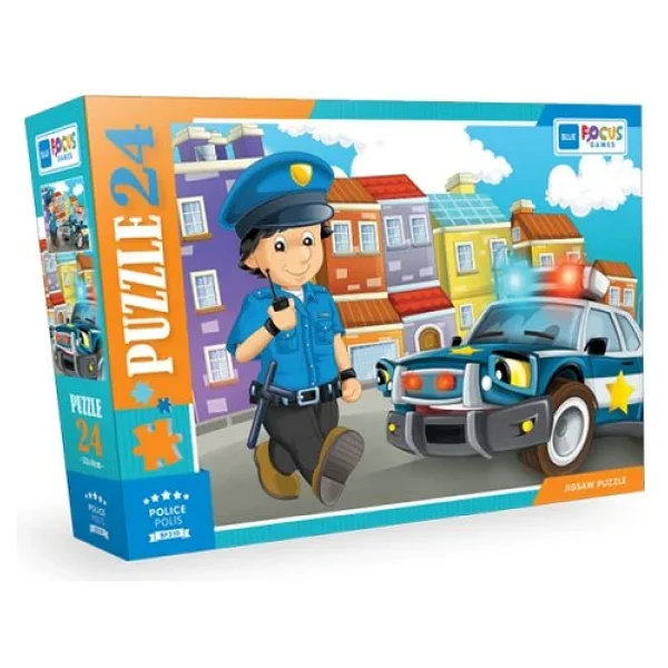 Blue Focus Polis 24 Parça Puzzle Bf310 - Görsel 4