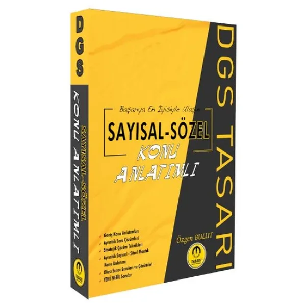 Tasarı Dgs Sayısal Sözel Yetenek Konu Anlatımı Tek Kitap - Görsel 5