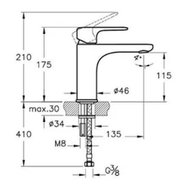 Artema Root Round A4270636 Mat Siyah Yüksek Lavabo Bataryası - Görsel 7