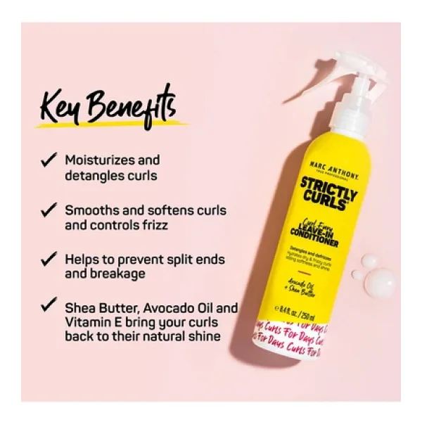 Marc Anthony Strictly Curls Nemlendirici Bukle Belirginleştirici Sprey Saç Kremi 250 Ml - Görsel 5