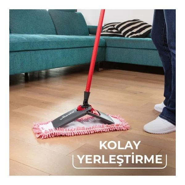 Vileda Pet Pro Universal Yer Temizlik Seti Mikrofiber Yapılı Hassas Zeminler İçin Uygun - Görsel 3