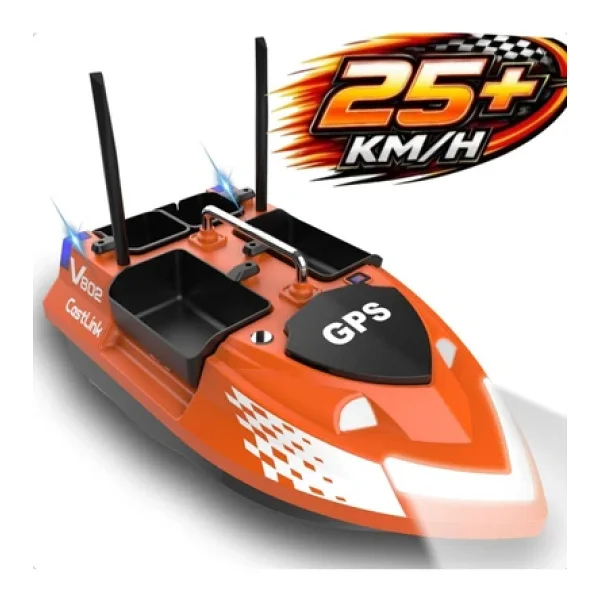 Keseroğlu Sazan Yemleme (Tekne Ve Botu)Flytec V802 4 Kabin 3kg Yük 500m 12000mah Pil Rc Kumandalı (Konumsuz) - Görsel 2