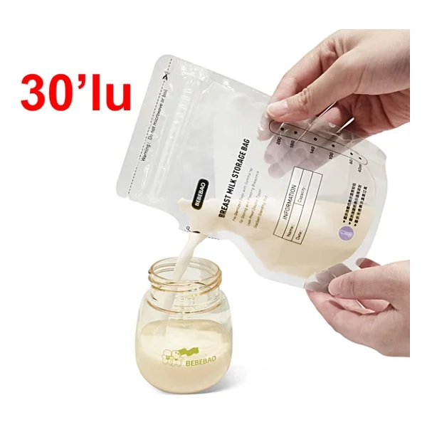 Bebebao 200 Ml 10'lu Anne Sütü Saklama Poşeti 3 Adet - Görsel 5