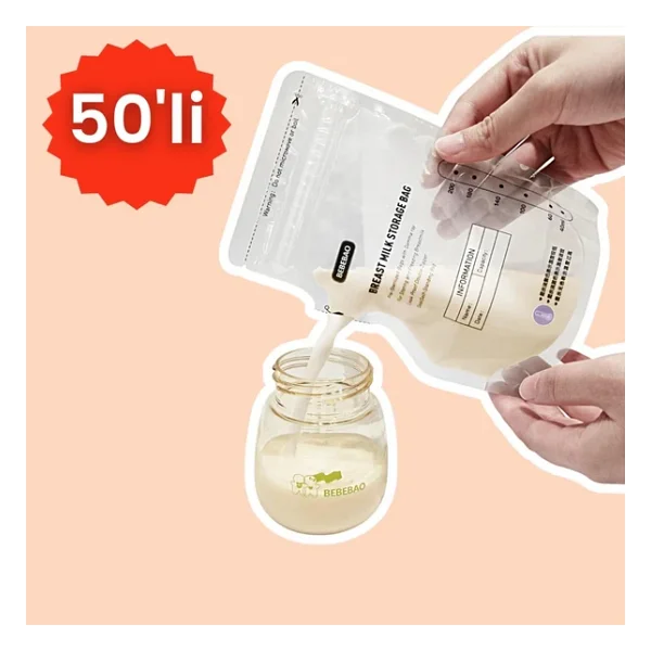 Bebebao 200 Ml 10'lu Anne Sütü Saklama Poşeti 5 Adet - Görsel 3