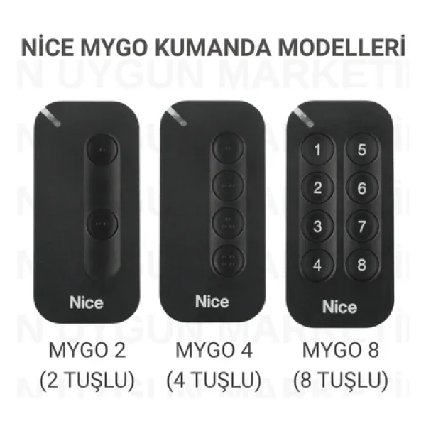 Nice Mygo 4 Kanallı Garaj Kumandası - Görsel 7