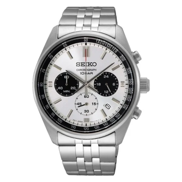 Seiko Ssb425 Gümüş-Beyaz Erkek Kol Saati - Görsel 4