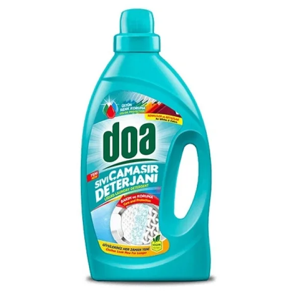 Doa Sıvı Çamaşır Deterjanı Renkliler Ve Beyazlar Bakım Ve Koruma 3 X 2700 Ml - Görsel 3