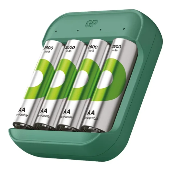 Gp Recyko B423 Pil Şarj Aleti + 2600 mAh 4'lü Şarjlı Aa Kalem Pil - Görsel 4