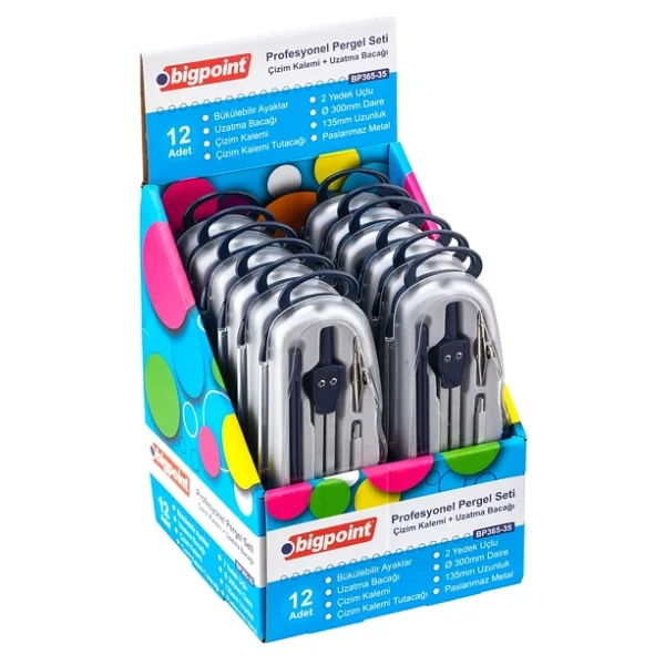 Bigpoint Metal Pergel Seti Çift Ayağı Bükülebilir 5'Li Set X 12 Set - Görsel 2