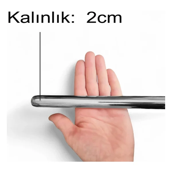 120cm Çelik Oklava 304 Kalite Paslanmaz Çelik Krom Metal Hamur Börek Baklava Yufka Açma Oklavası - Görsel 7