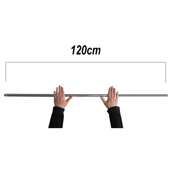 120cm Çelik Oklava 304 Kalite Paslanmaz Çelik Krom Metal Hamur Börek Baklava Yufka Açma Oklavası - Görsel 6