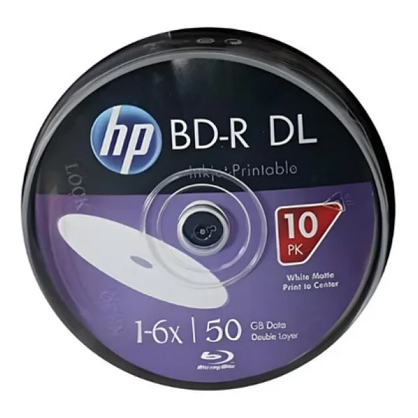 Hp Printable Bd-R 50gb 6x 10lu Cakebox Boş Blu-Ray - Görsel 4