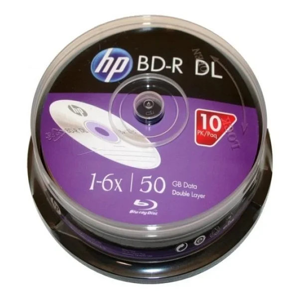 Hp Printable Bd-R 50gb 6x 10lu Cakebox Boş Blu-Ray - Görsel 3