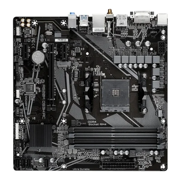 Gigabyte A520m Ds3h Ac Wi-Fi AMD Am4 DDR4 Micro Atx Anakart - Görsel 5