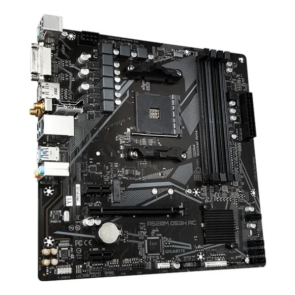 Gigabyte A520m Ds3h Ac Wi-Fi AMD Am4 DDR4 Micro Atx Anakart - Görsel 6