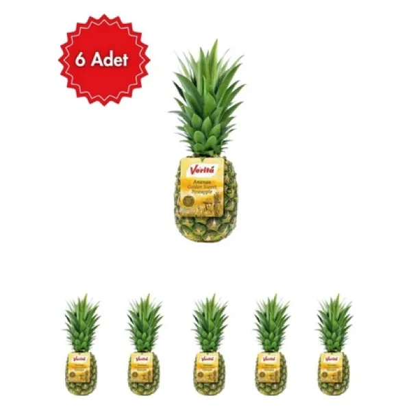Verita Ananas 6'lı Avantaj Paketi Taze & Sulu Tropikal Lezzet - Görsel 3