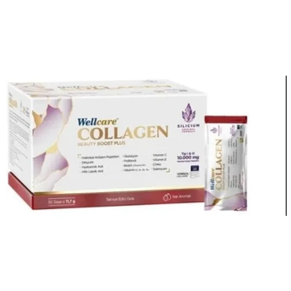 Wellcare Collagen Beauty Boost Plus Nar Aromalı 10.000 Mg 30 Saşe - Görsel 3