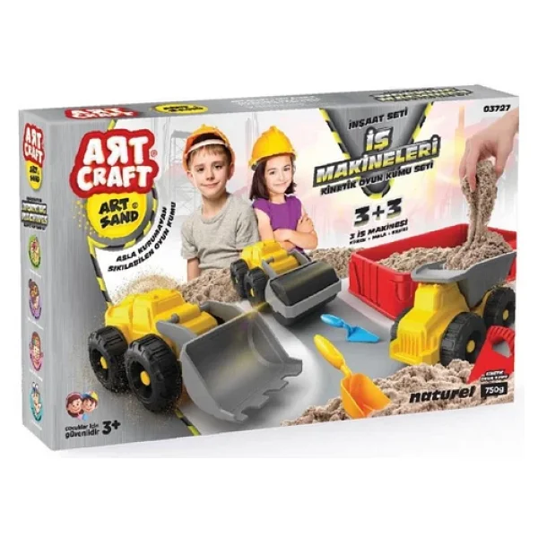 Art Craft İş Makineleri Kum Seti 750 Gr 03727 - Görsel 3