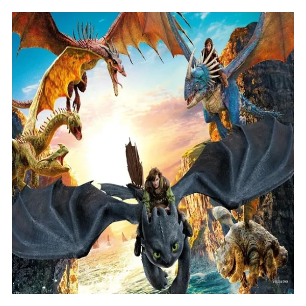 Ks Games How To Train Your Dragon 100 Parça Çocuk Puzzle Hd714 - Görsel 5