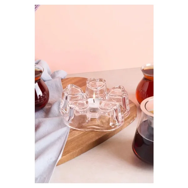 Perotti Warmy Demlik Altı Isıtıcı Cam Stand 14 Cm 40029 - Görsel 4
