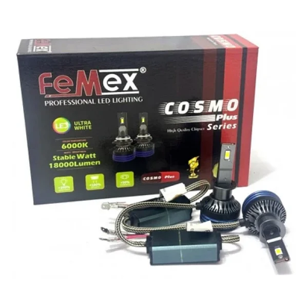 Femex Cosmo Plus H1 Yeni Nesil LED Far Xenon LED Headlight - Görsel 4