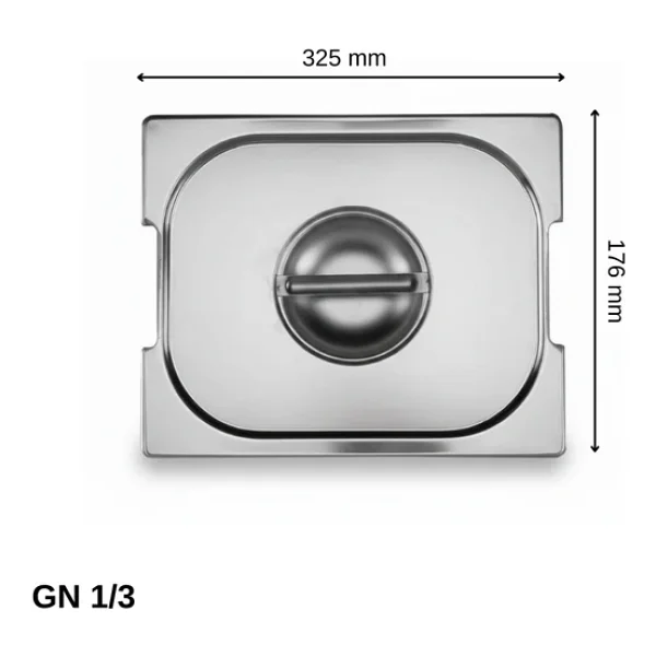 Üret Saplı Gastronom Küvet Kapağı Gn 1/3 (32,5 X 17,6 Cm) - Görsel 3