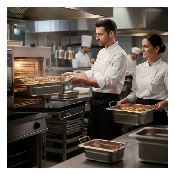 Üret Saplı Gastronom Küvet Gn 2/3 100 Mm 9 Lt - Görsel 4