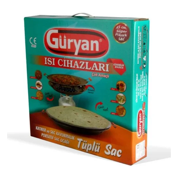 Güryan Portatif Tüplü Sac Kavurma Gözleme Ekmek - Görsel 6