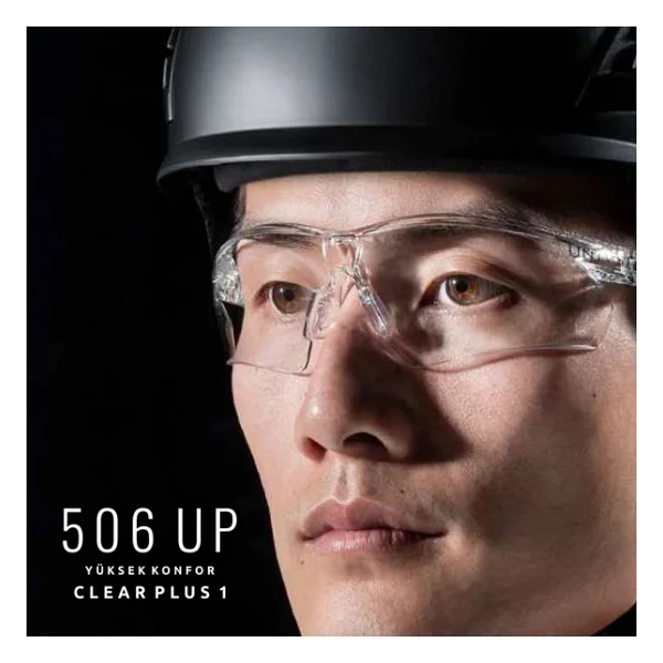Univet 506 Up Hybrid Clear Plus İş Güvenlik Gözlüğü - Görsel 2