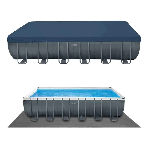 İntex 26356np Ultra Xtr Dikdörtgen Prefabrik Aile Havuzu 549x274x132cm Merdiven+Filtre+Örtü Set - Görsel 5