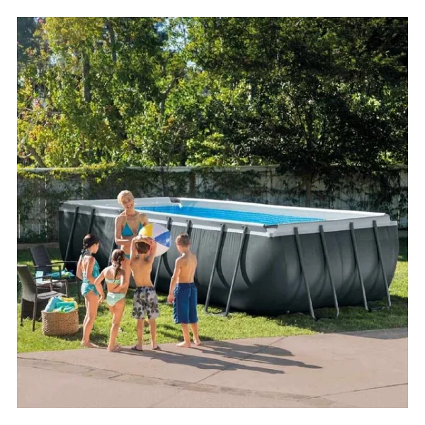İntex 26356np Ultra Xtr Dikdörtgen Prefabrik Aile Havuzu 549x274x132cm Merdiven+Filtre+Örtü Set - Görsel 4