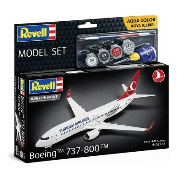 Revell 1:144 Boeing 737-800 Türk Hava Yolları 03772 Maket Seti - Görsel 7