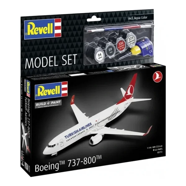 Revell 1:144 Boeing 737-800 Türk Hava Yolları 03772 Maket Seti - Görsel 5