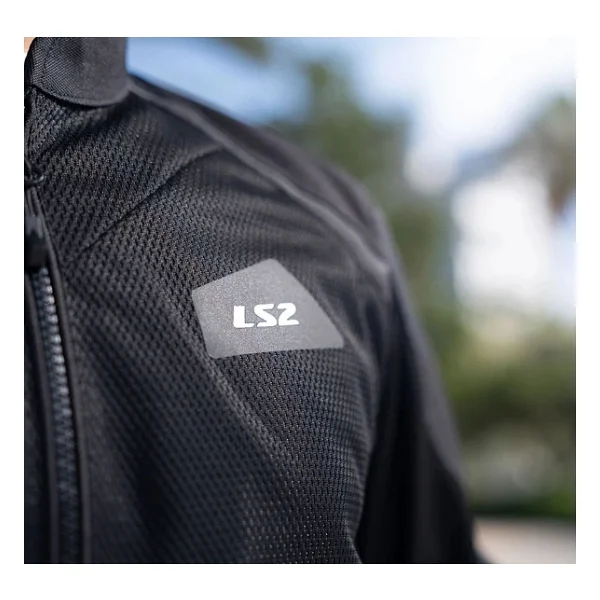Ls2 Breeze Erkek Siyah-Kırmızı Yazlık Motosiklet Montu - Görsel 5