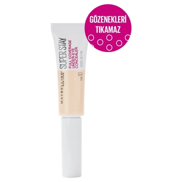 Maybelline New York Super Stay Full Coverage 10 Fair 7 Ml Likit Kapatıcı - Görsel 3