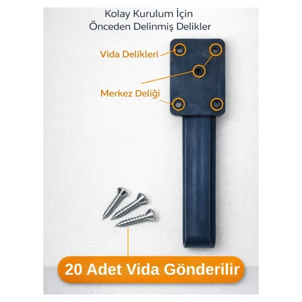 Beylini 4'lü Katlanabilir Yer Sofrası Ayağı 4 Kademeli Laptop Sehpa Sini Kamp Masası Plastik Ayak Siyah 21cm - 21 Cm - Görsel 2