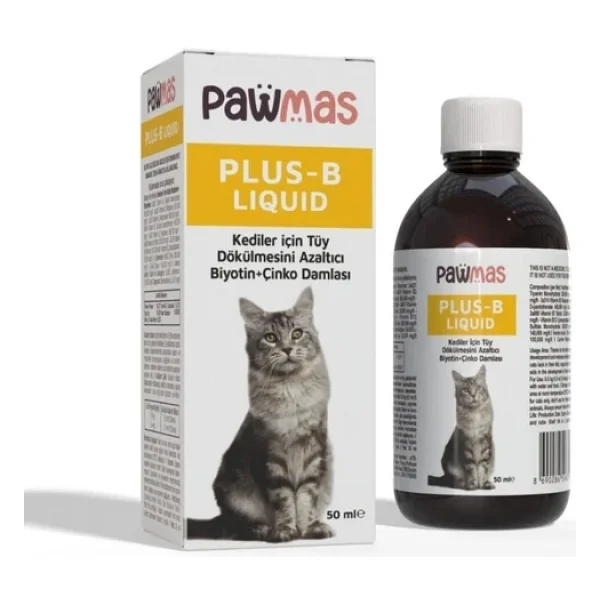 Pawmas Plus-B Kediler İçin 50 Ml Damla - Görsel 3