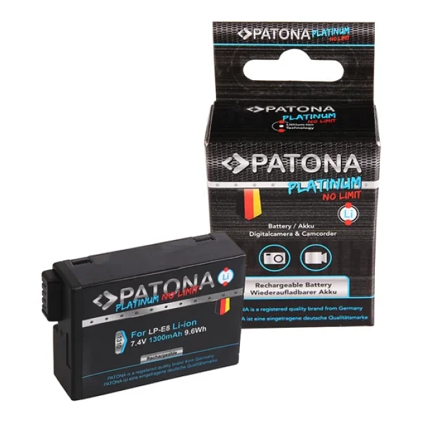 Patona 1310 Platinum Canon Lp-E8 Fotoğraf Makinesi Bataryası - Görsel 7