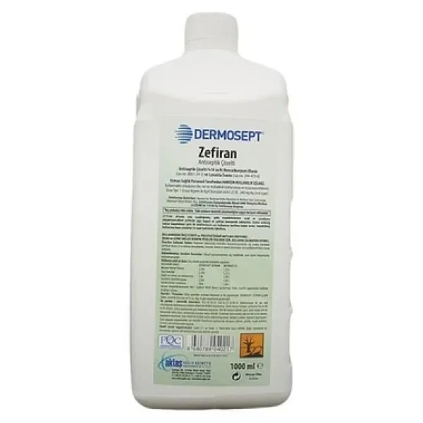 Dermosept Zefiran Antibakteriyel Antifungal Çözelti 1 Lt - Görsel 3