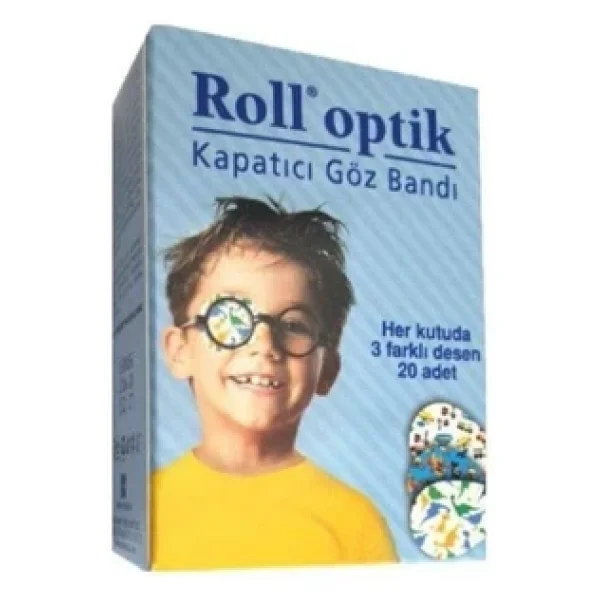 Roll Optik 20'li Erkek Çocuk Göz Kapama Bandı - Görsel 3