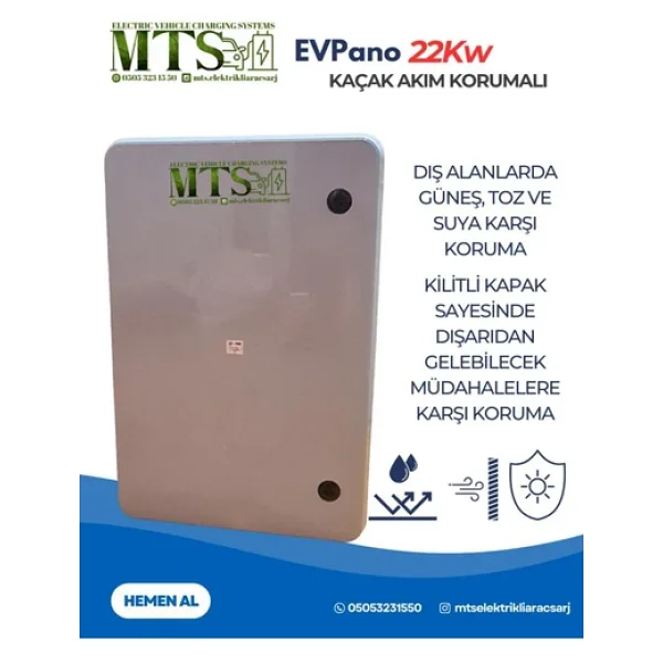 Mtsevcharger 22 Kw Pano 60 40 20 Schneider Taşınabilir Elektrikli Araç Şarj Cihazı Kombinasyon Panosu Kutusu 22kw - Görsel 4