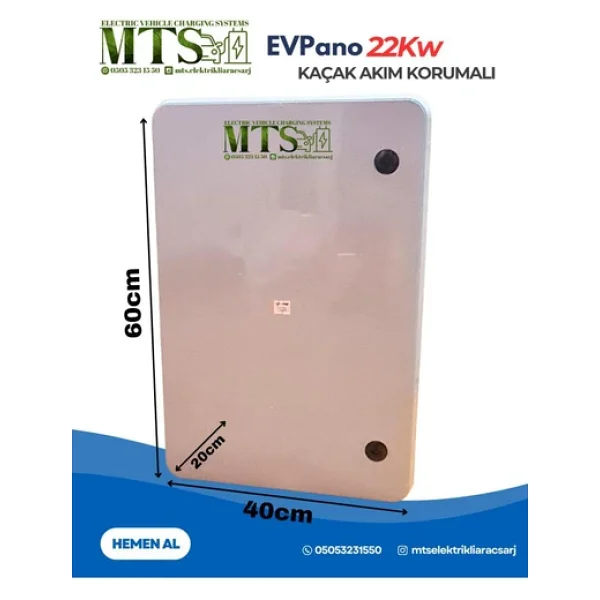 Mtsevcharger 22 Kw Pano 60 40 20 Schneider Taşınabilir Elektrikli Araç Şarj Cihazı Kombinasyon Panosu Kutusu 22kw - Görsel 5