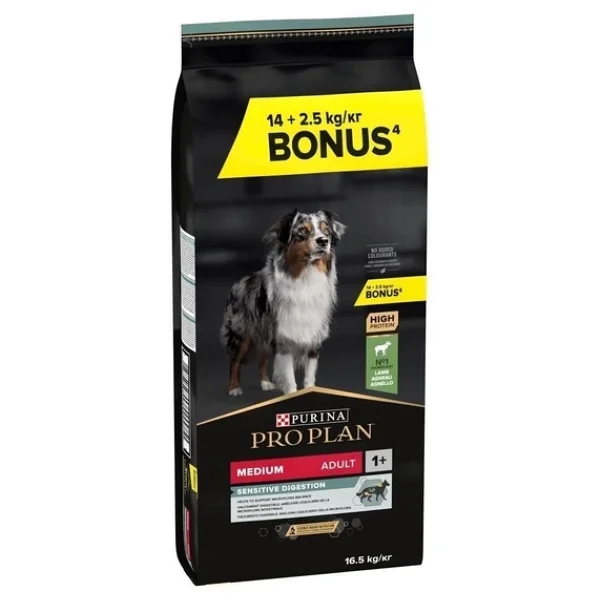 Pro Plan Sensitive Digestion Medium Kuzu Etli 14 + 2.5 Kg Yetişkin Köpek Maması - Görsel 8