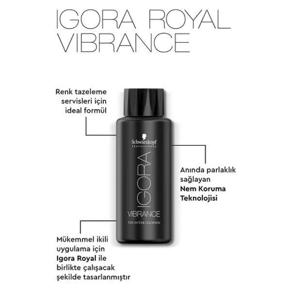 Igora Vibrance 9,5-1 Sandre Tonlayıcı Saç Boyası 60ml - Görsel 2