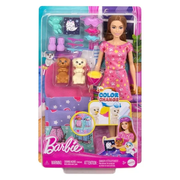 Barbie Ve Köpekçikleri Pijama Partisi Oyun Seti Hxn01 - Görsel 9