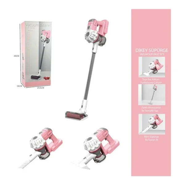 Vardem Pembe Elektrikli Oyuncak Dikey Süpürge Ls8803c - Görsel 3